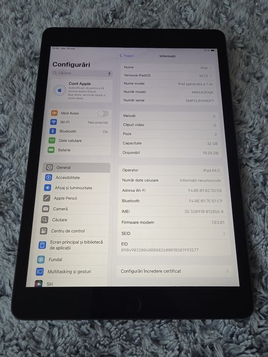 iPad 7 cu sim 32 gb