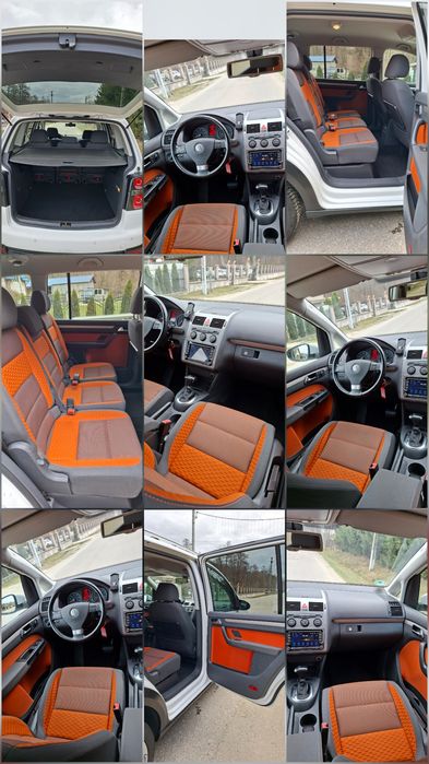 VW TOURAN CROSS * 2010* Navigatie * Tempomat * Cutie de viteze Automată * DSG * PADELE F1 * Interior Orange Deosebit* Km Reali* EURO 5 * Import 1 ZI*