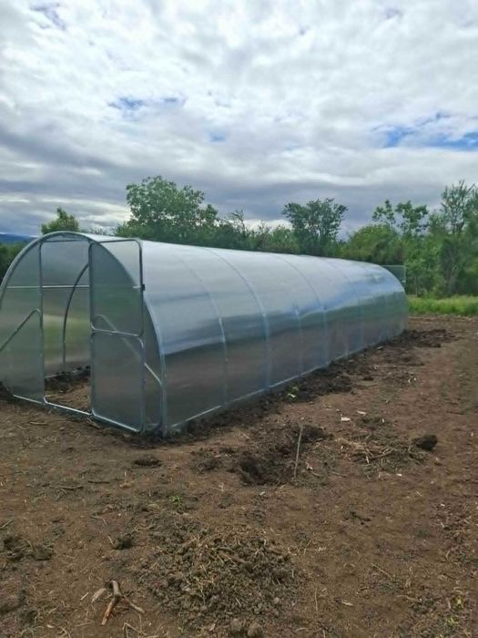 Оранжерия с поликарбонат 3 x 12 м - Безплатна доставка