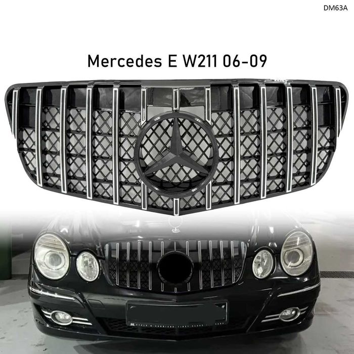 Предна решетка GT място емблема Mercedes E W211 мерцедес преден грил