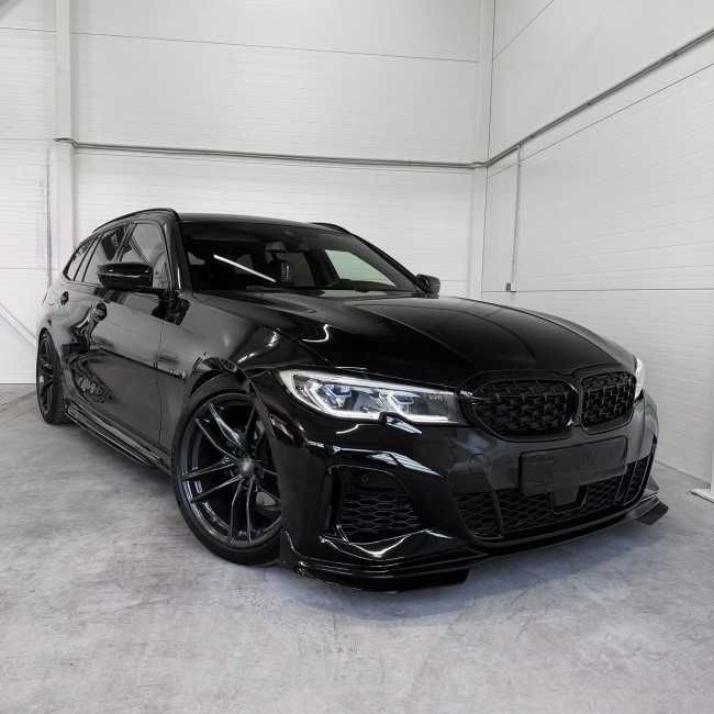 Prelungire Lip Bara Fata M Dintr-o Bucata BMW Seria 3 G20 G21 G28 (18-22), Negru Lucios