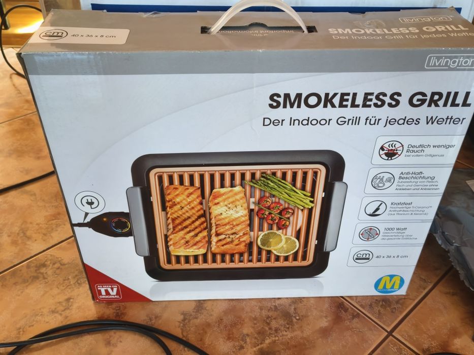 Electric  grill indoor fără fum pentru inauntru