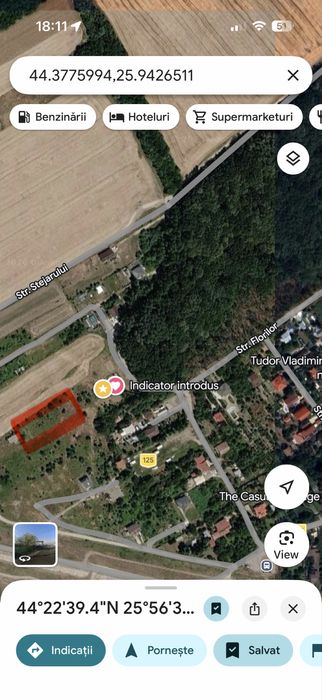 Vand 1000mp langa  padurea Ordoreanu