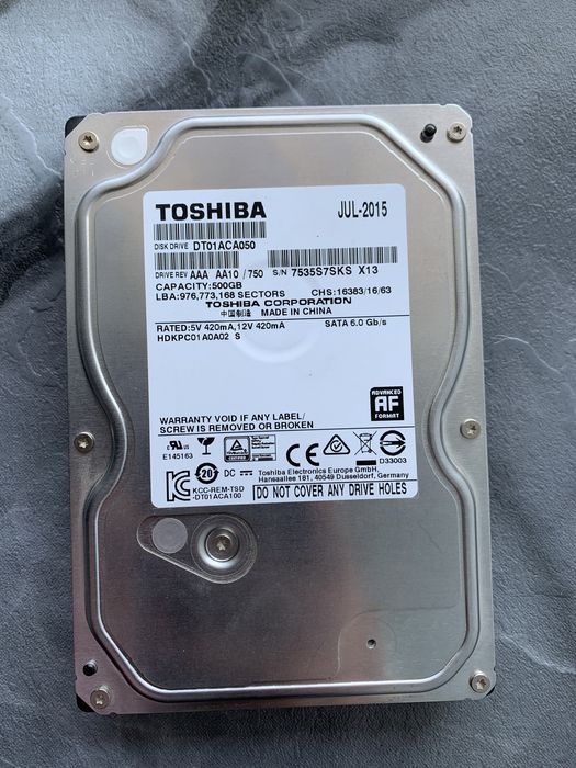 Жесткий диск hdd 500gb