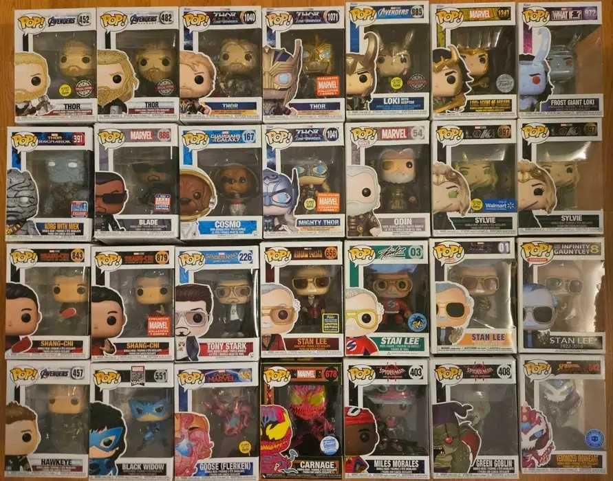 Marvel и DC Universe Funko pop