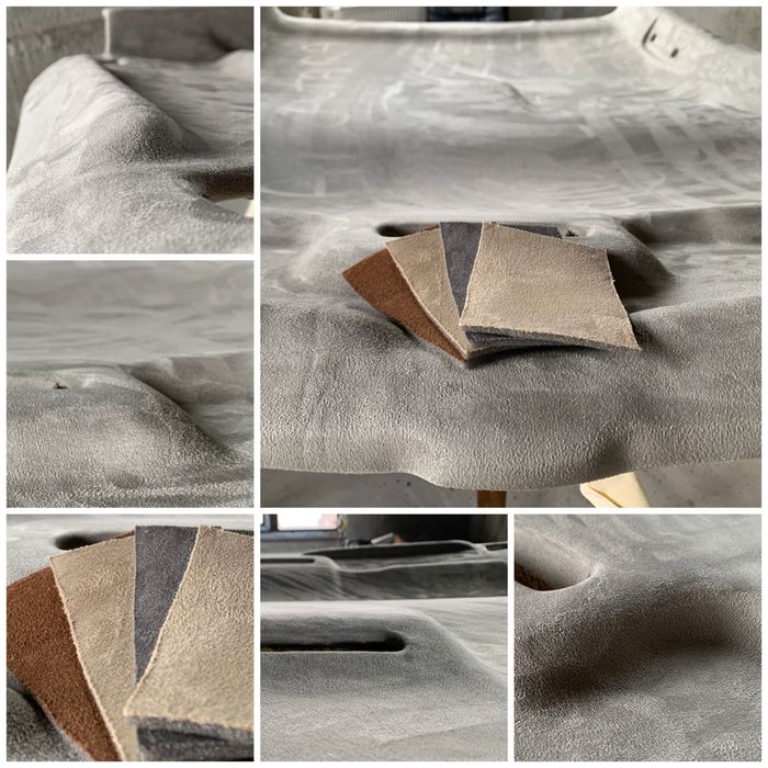 Retapitare Reconditionare plafon stalpi si fete usi alcantara textil