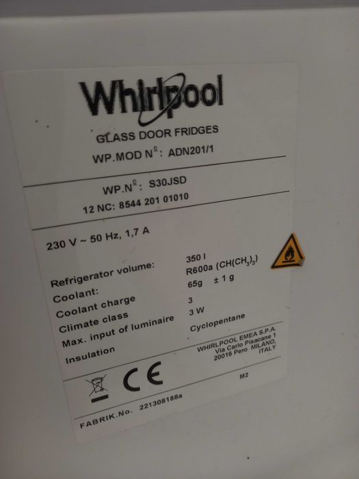 Vitrina frigorifica whirlpool adn 201/1 350 litri