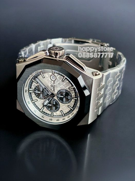 INVICTA Akula Silver steel 48 mm, Инвикта нов ръчен часовник
