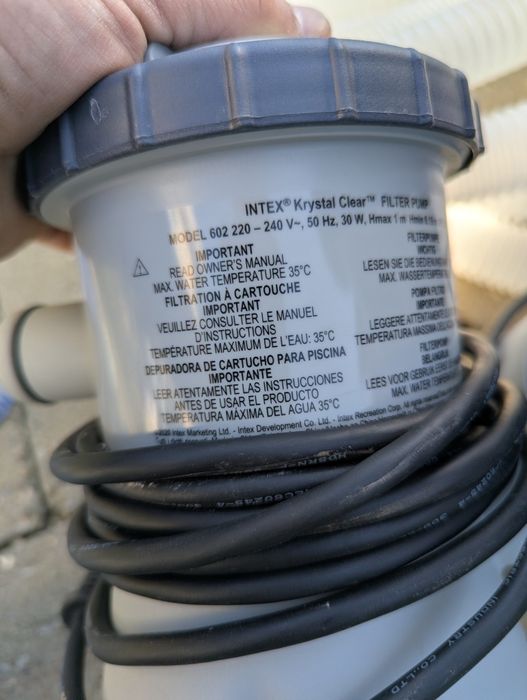 Piscina Intex, 2 pompe