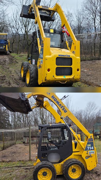 Miniîncarcător ca NOU Komatsu SK 714 815  mini încărcător cu 475ore