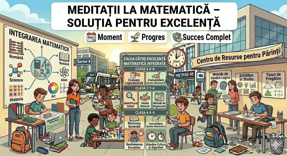 Meditații Matematică Gimnaziu (5-8) –ARAD, Zona Aurel Vlaicu