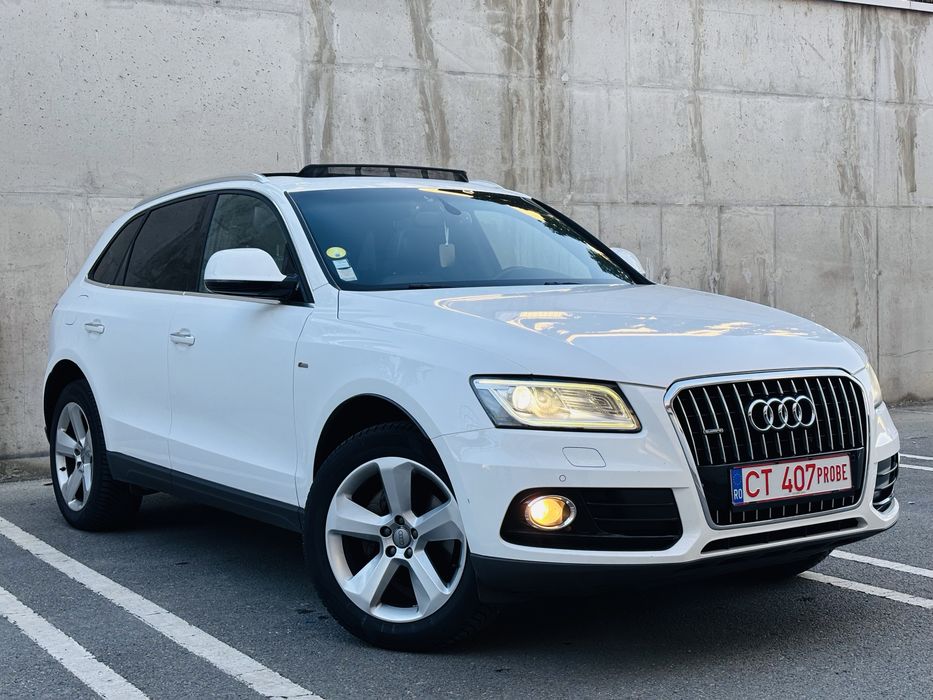 Audi Q5 SLine/2016/Facelift/Quattro/2.0 Tdi 190cp/Euro6/Cutie automata/Plafon panoramic/Anvelope NOI 2026/Camera marsarier/PieleAlcantara/Garantie