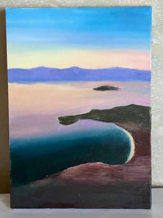 Картина «Морской пейзаж» холст, масло 35х25 см