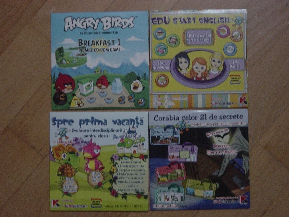 CD-uri educationalel colectia Edu + joc Angry Birds