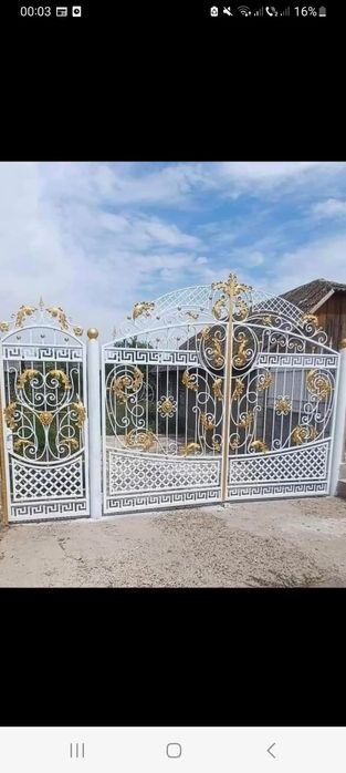 vând gard din fer forjat și din tablă de cupata