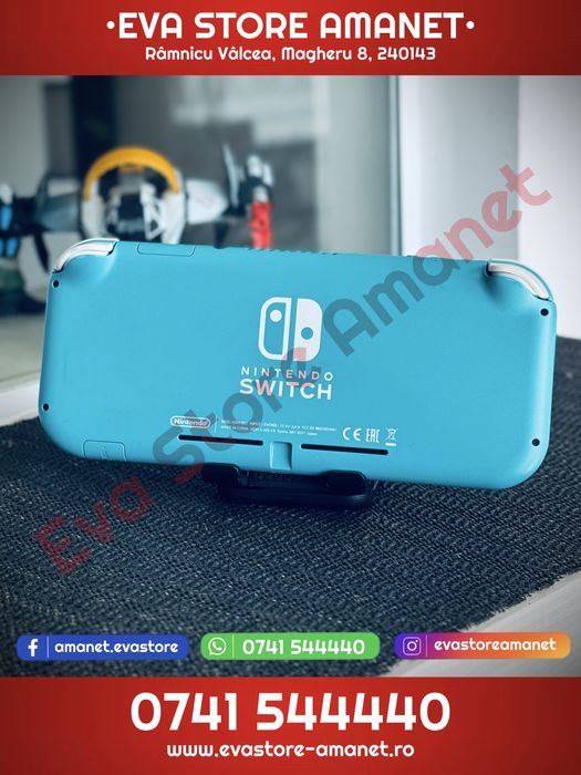 Consola Gaming Portabila NINTENDO Switch Lite Turquoise 32GB HDH-001
