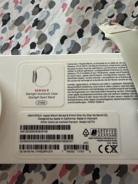 Apple watch 41 mm seria 8 GPS+cellular