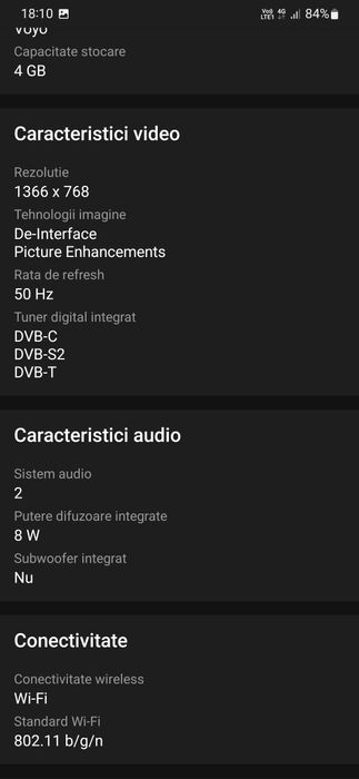 Televizor star light 81 cm, Smart Android, HD, LED, 

YouTube netfl
