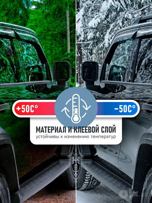 Дефлекторы окон 4 шт для Kia Seltos 2019 накладной