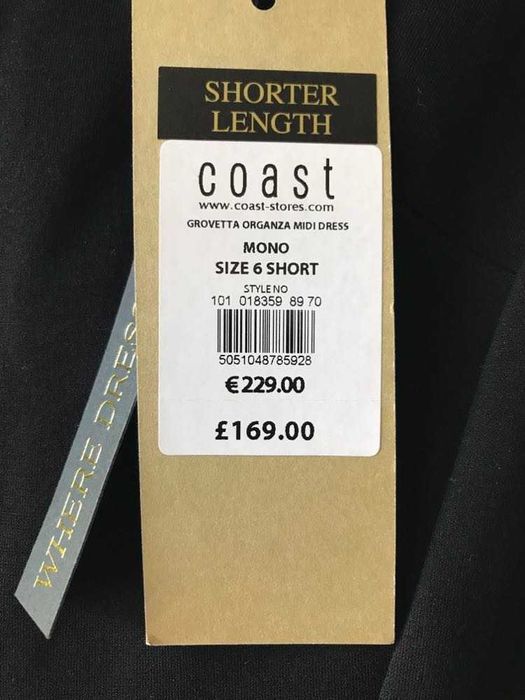 Рокля висок клас, официална, нова на Coast, XS