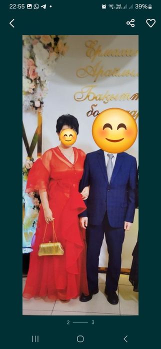 Шикарное платье дизайнера Гани Кубеева