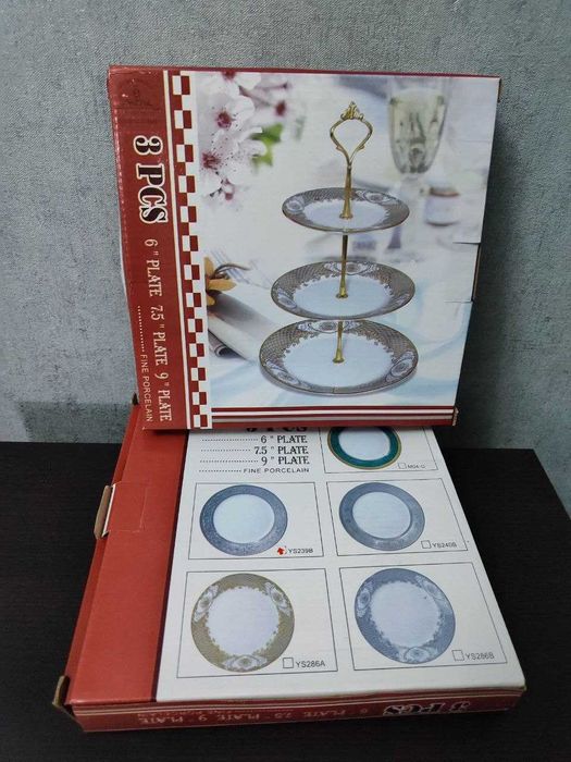 Новые 3-ярусные этажерки Чехия - 2 шт