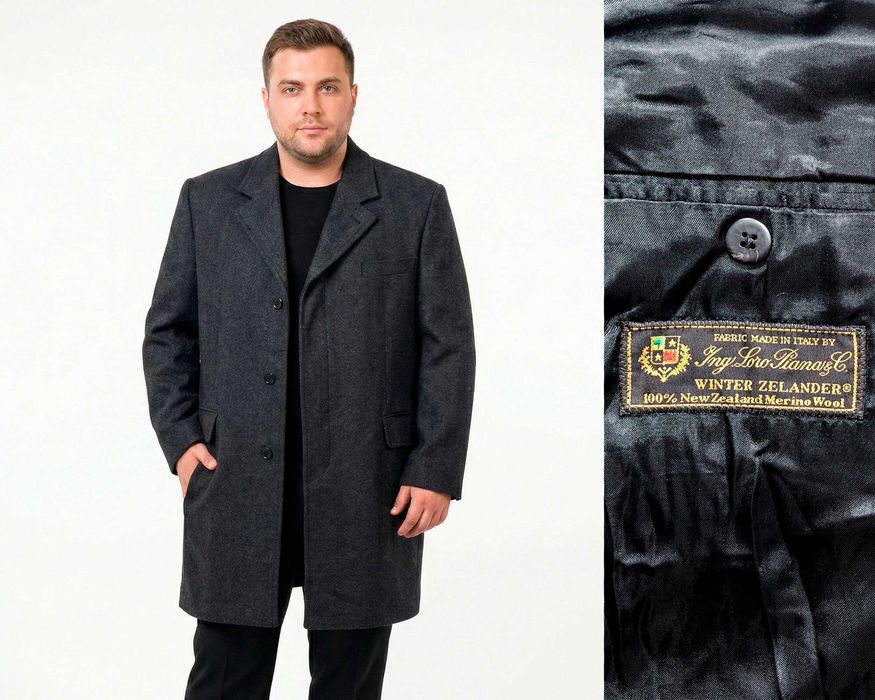 Loro Piana Новозаландска мериносова вълна мъжко палто размер 52 / XL
