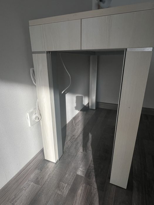 Стол трансфомер светло серый цвет