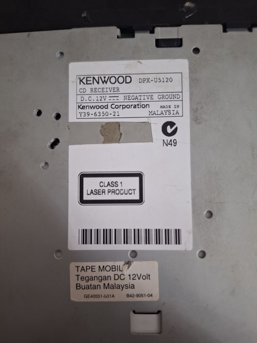Kenwood DPX-5120 Original + Kenwood KFC - HQ718