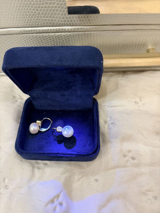 Cercei aur cu perle cultura