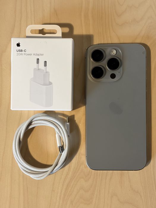 iphone 15 pro / natural titanium / 128gb