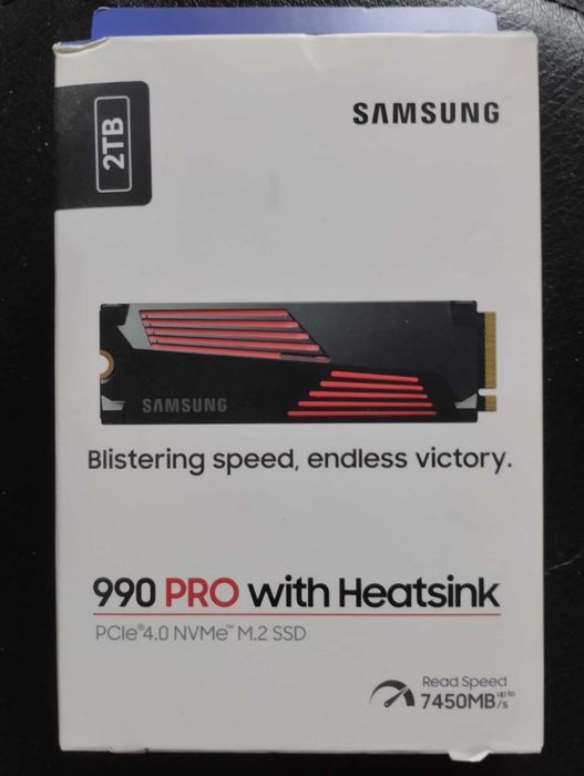 Нов неразпечатван SSD NVMe 2TB Samsung 990 Pro (MZ-V9P2T0CW)