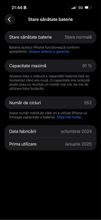 Vand Iphone 16 pro max 256 gb full box