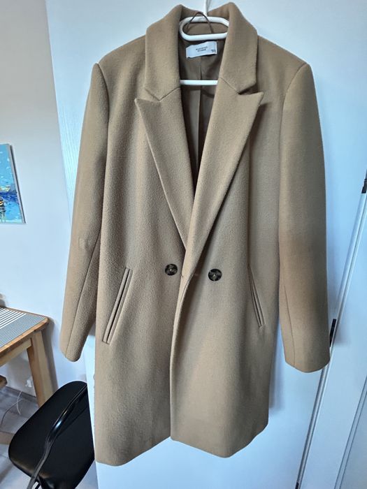 Женско палто, светло кафяво