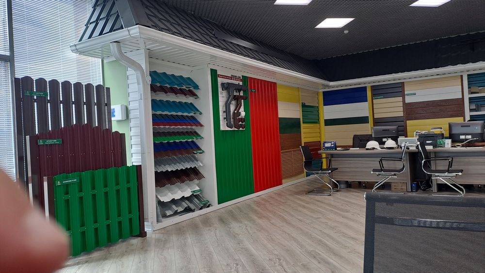 Каскад профлист  водосток