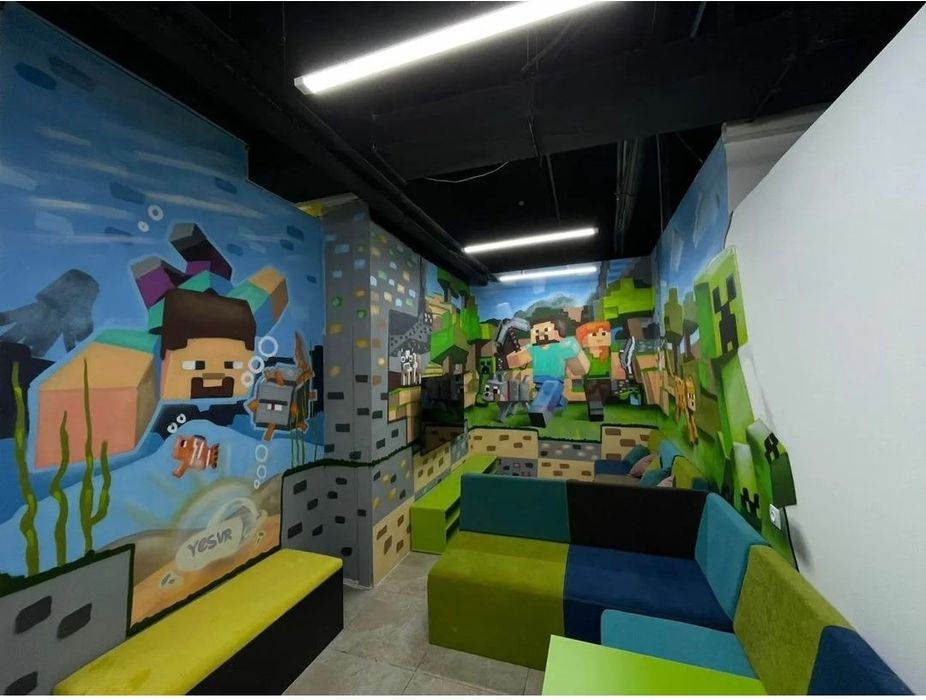 Роспись стен , граффити оформление, роспись помещений.