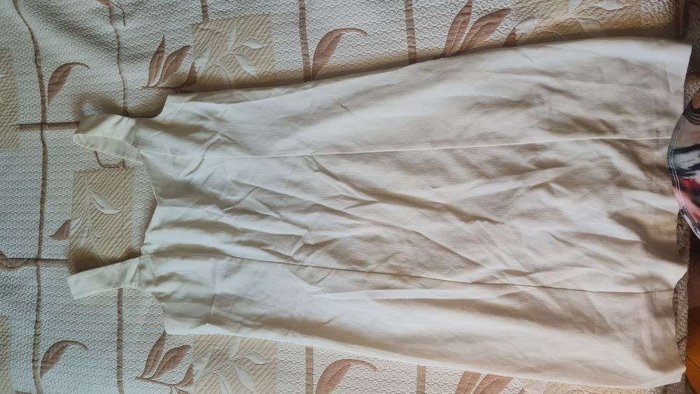 Розова рокля - риза и кремава лятна рокля