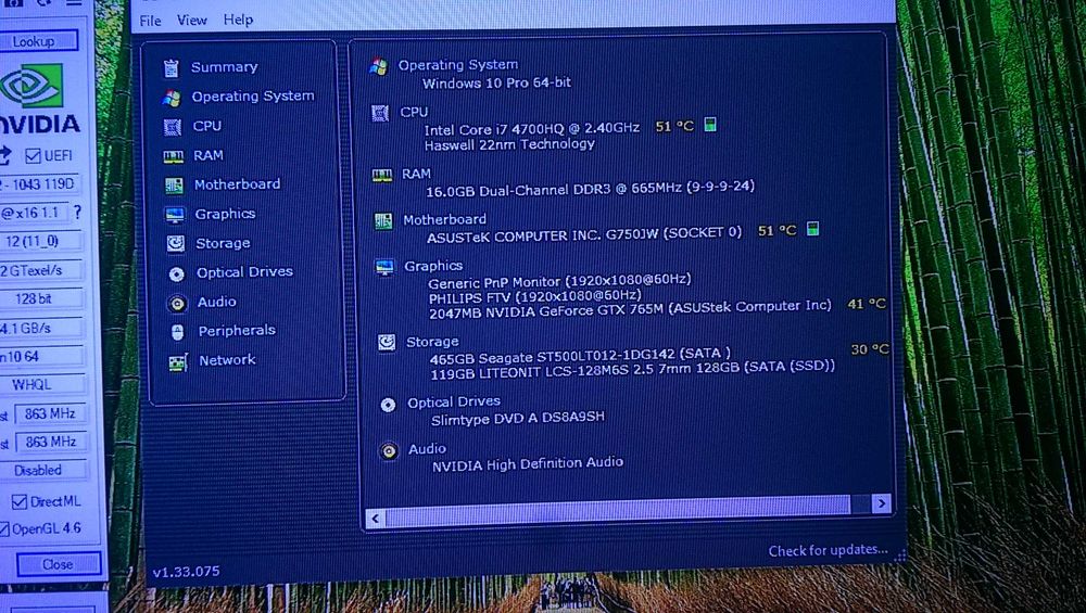 Asus ROG g750jw 16 gb ram ssd + hdd- proc i7 video GTX