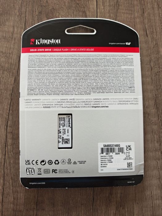 Solid State Drive (SSD) Kingston A400, 480GB, 2.5", SATA III