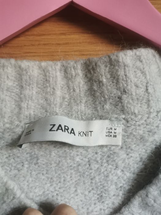 pulover Zara knit de iarna calduros din lana