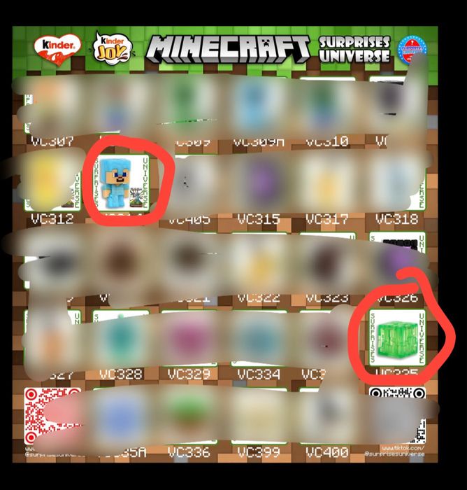 Обмен/продажа игрушек Kinder Joy Minecraft