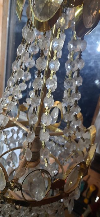 Candelabru vintage/candelabru cristal/lustra vintage
