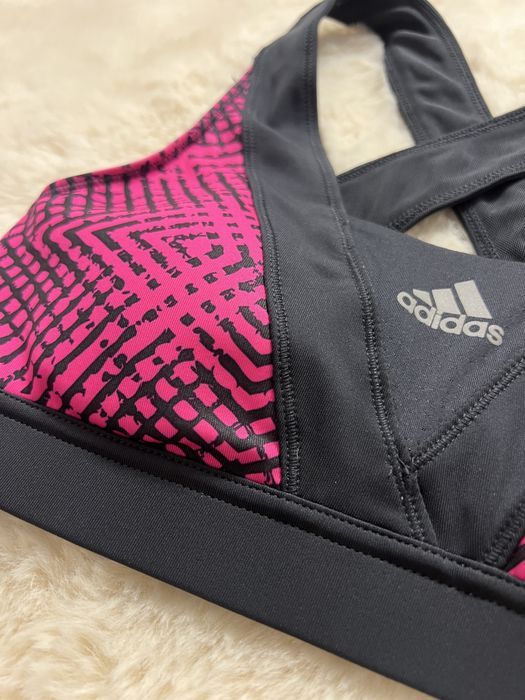 Bustiera Top Adidas Supernova - roz negru sport