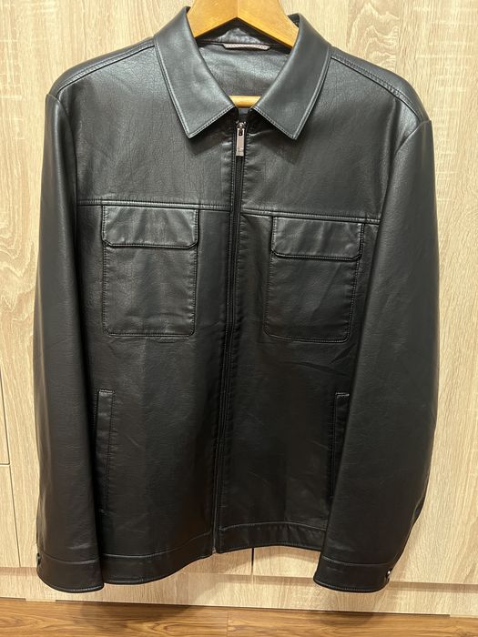 Куртка кожанка-мужская