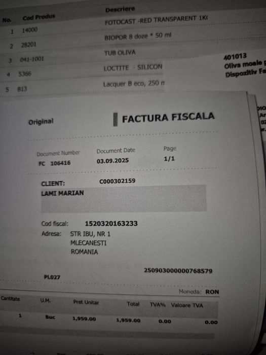 Vând aparat auditiv ca nou