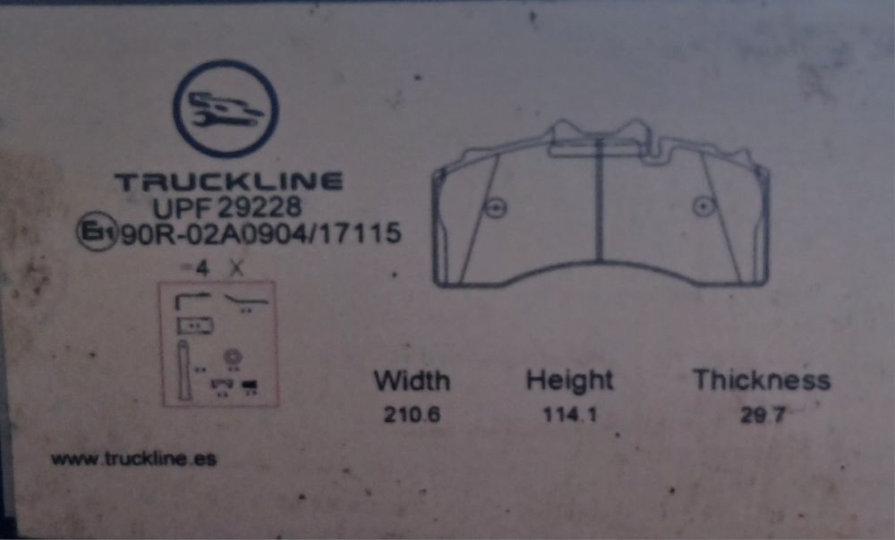 Placute de frana Volvo fh/fm/fl ani 1998-2018 3 seturi noi