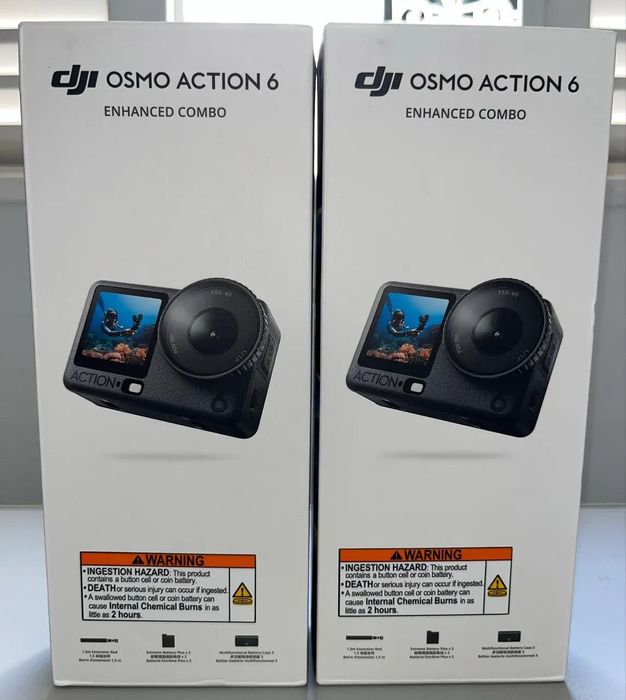 Cameră de Acțiune DJI Osmo Action 6 Enhanced Combo, sigilat