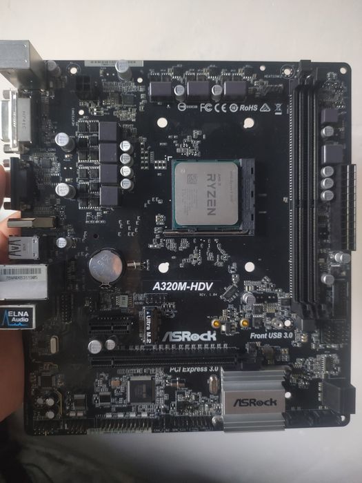 Комплект ryzen 5 3600 + асрок а320