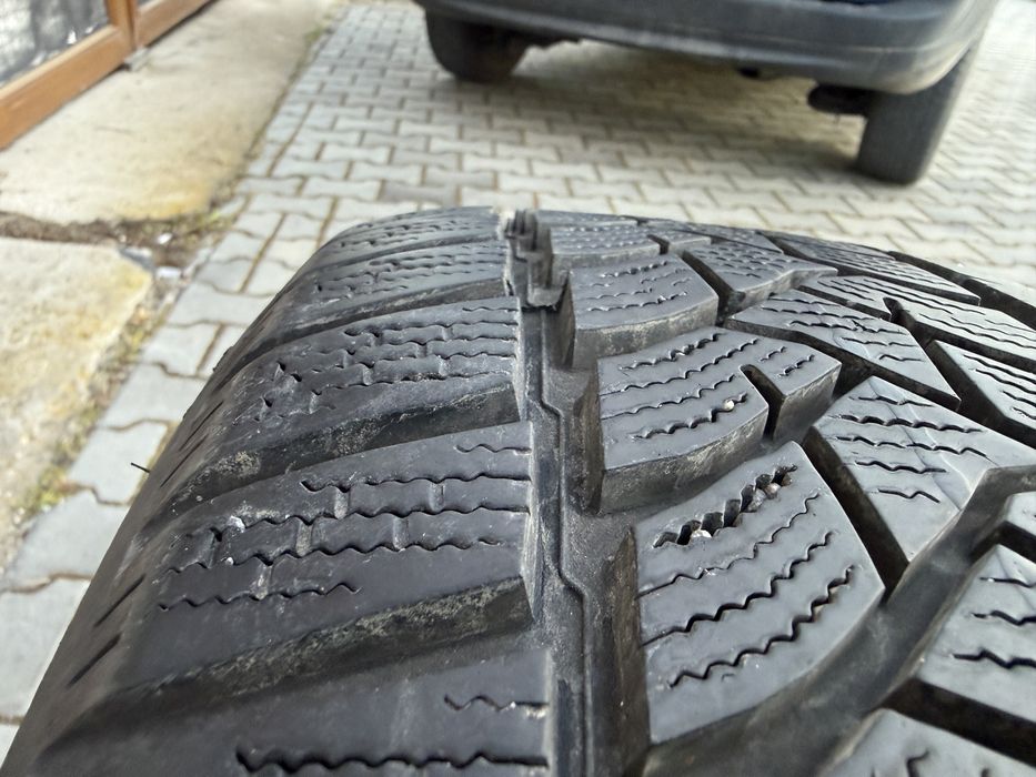 4бр. КАТО НОВИ Зимни Гуми С Борд 215/60R/16 -DUNLOP- DOT:3421 *7.7мм+6.4мм*