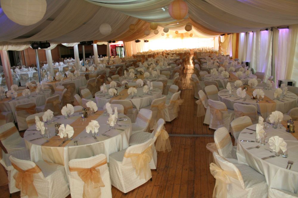 Отдаване на шатри и оборудване под наем за мероприятия.